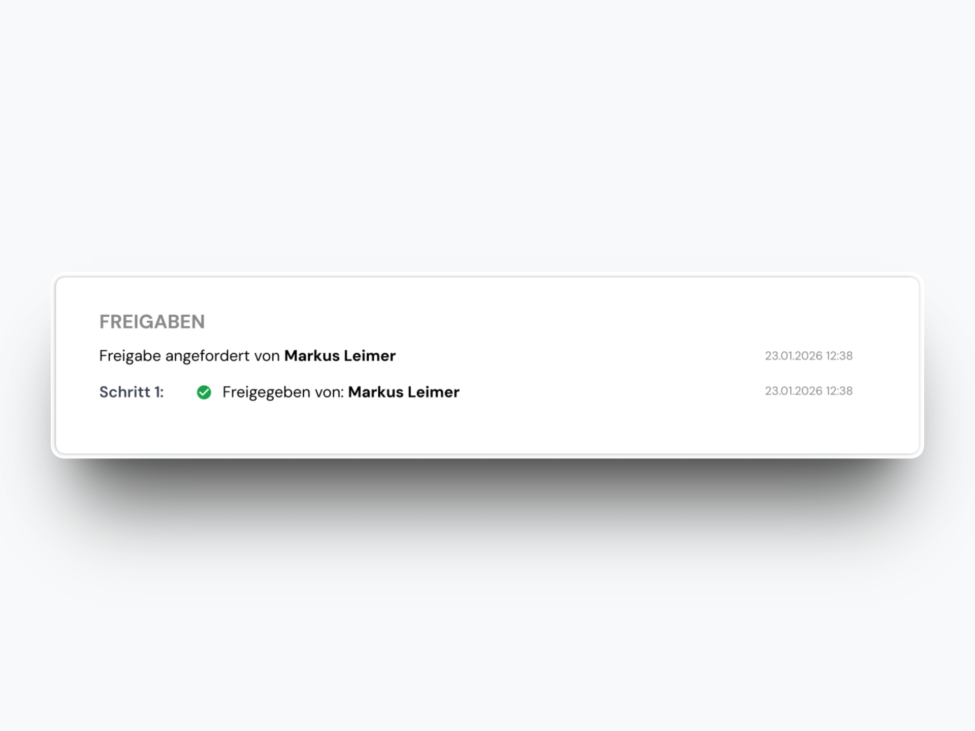 Approval Details in Export PDF