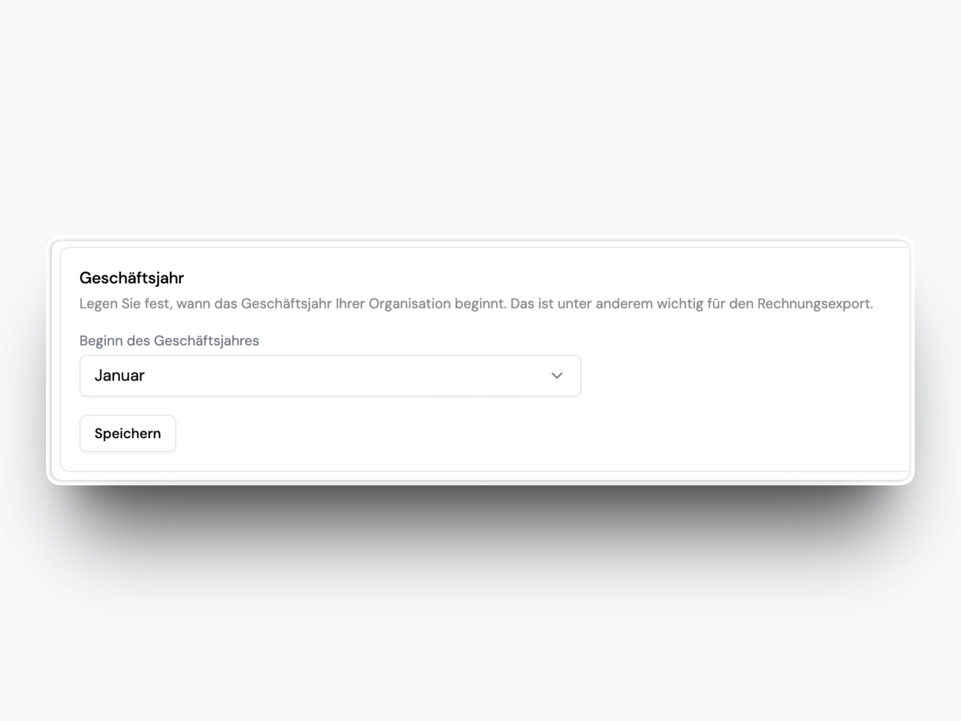 Custom Fiscal Year Start