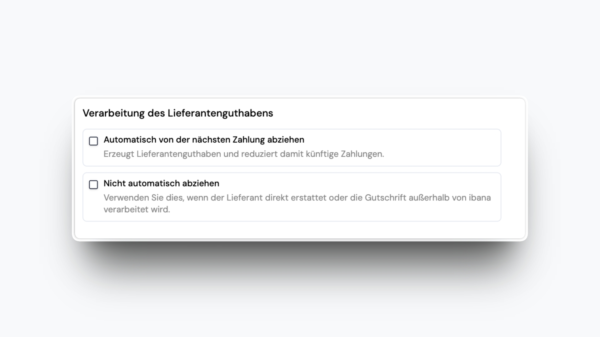 Managing Credit Notes and Supplier Credits
